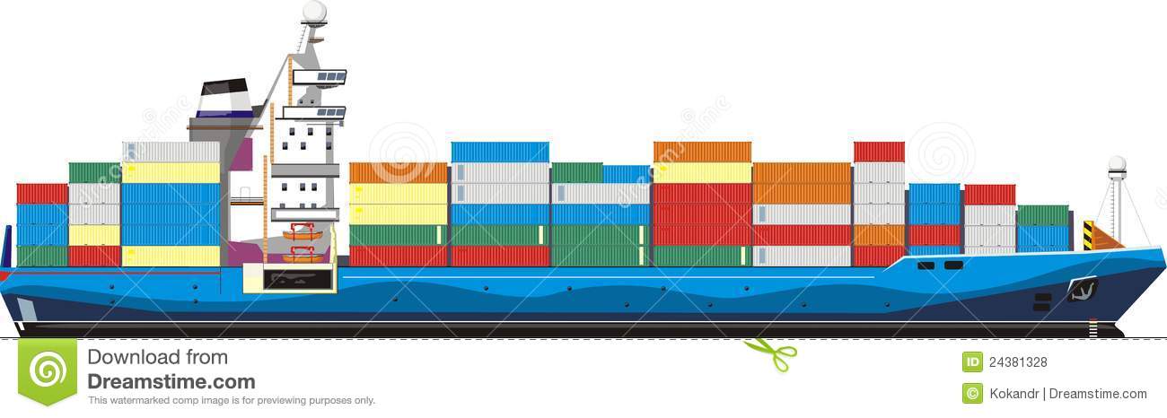 clipart container ship - photo #7