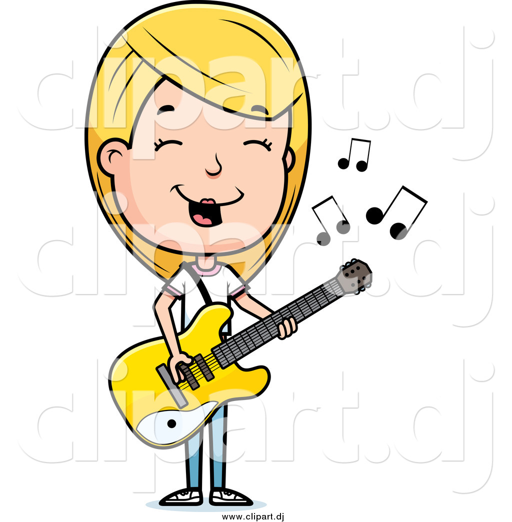 cartoon guitar player clipart free - photo #37