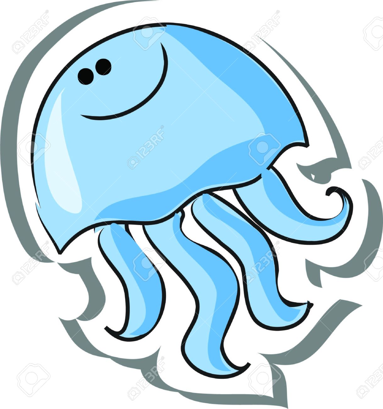 cute jellyfish clipart - photo #13