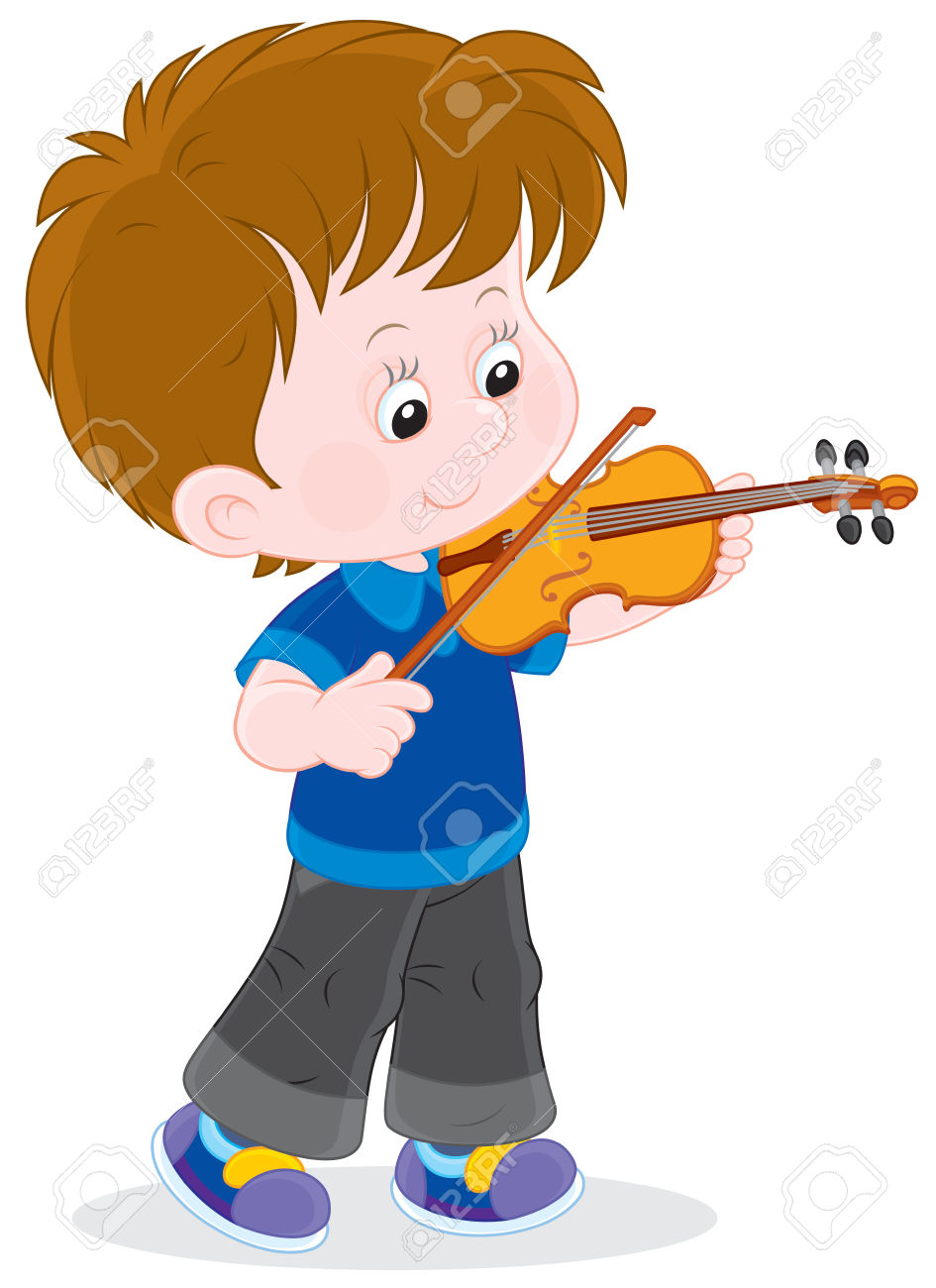 child playing violin clipart - Clipground