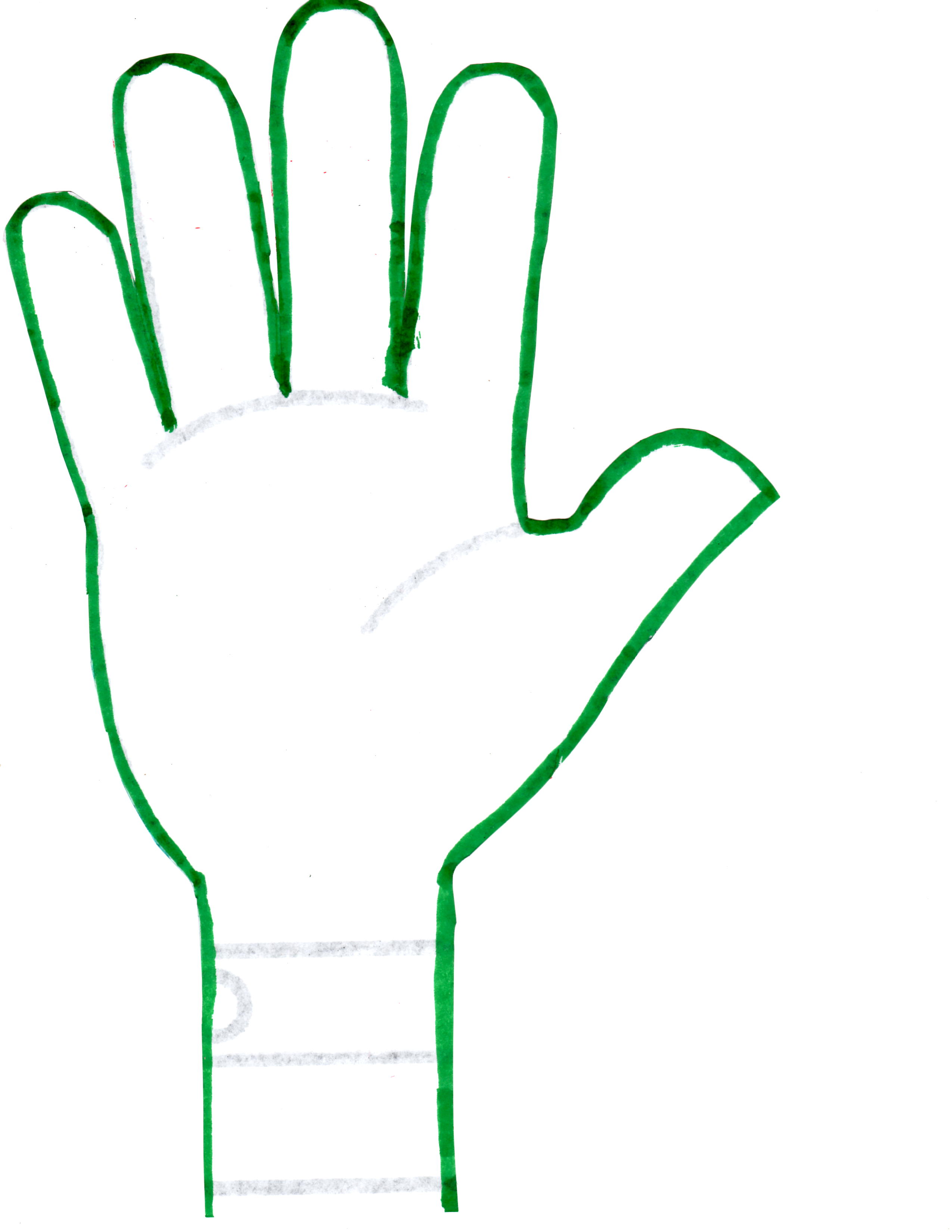 child hand template