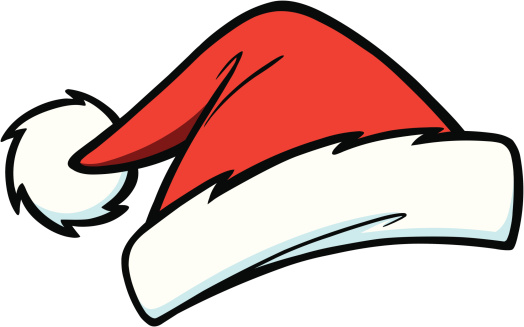 Santa hat clipart - Clipground