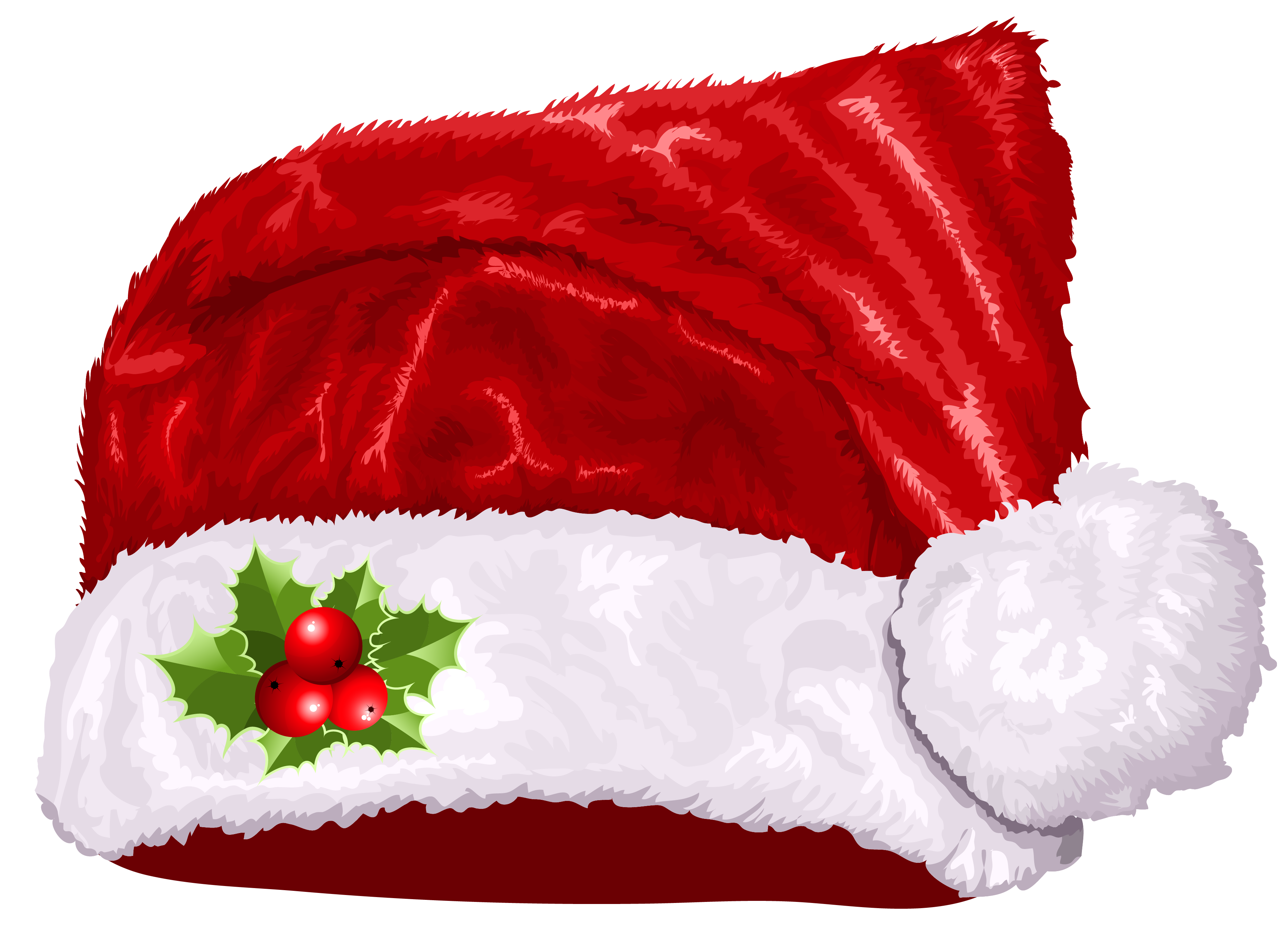 transparent santa hat clipart black and white - Clipground