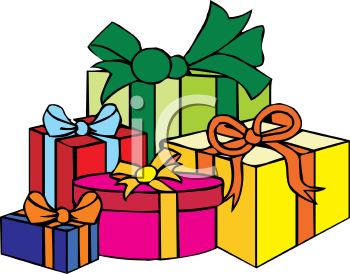 christmas presents clipart bord - Clipground