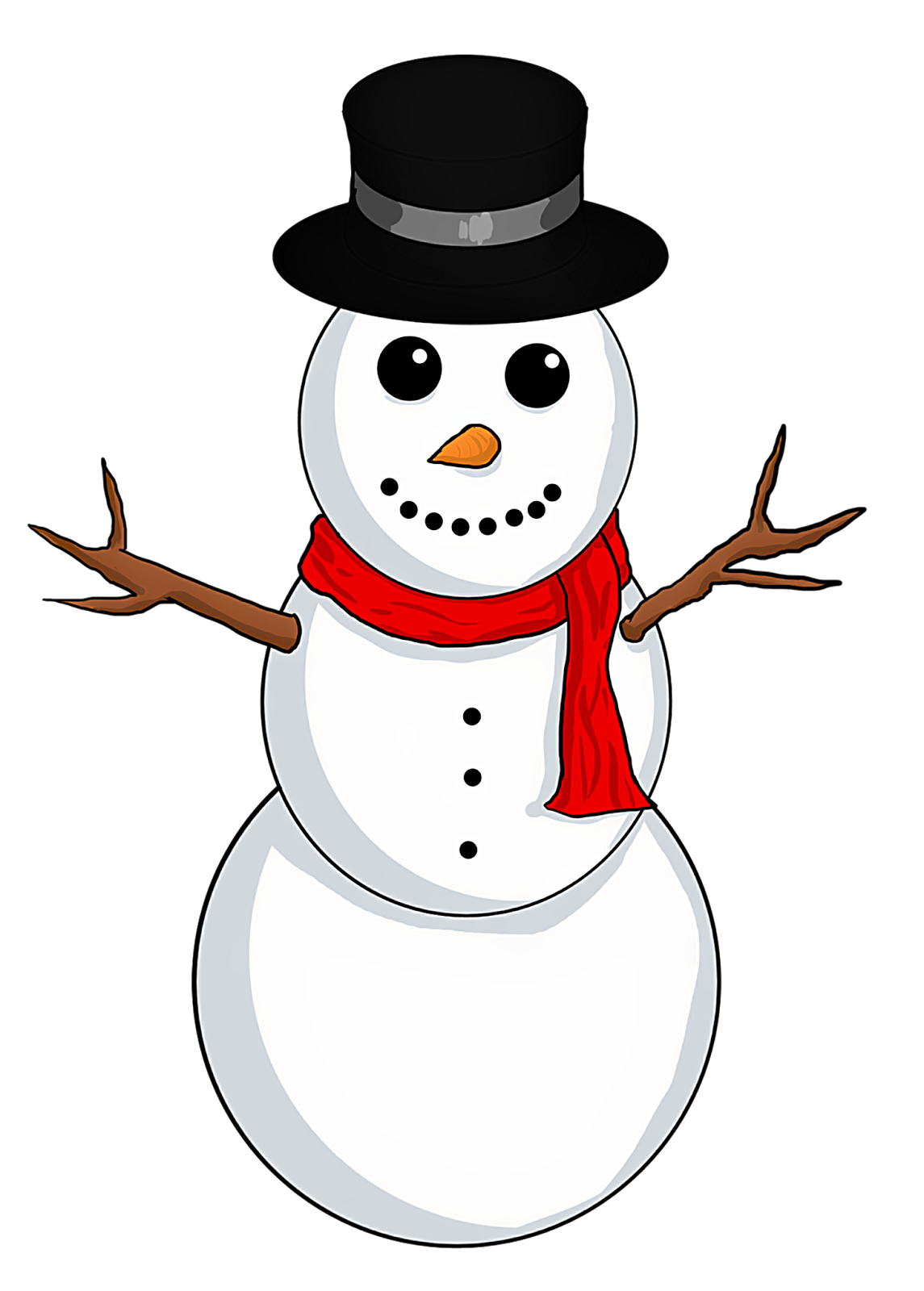 Christmas snowman clipart - Clipground
