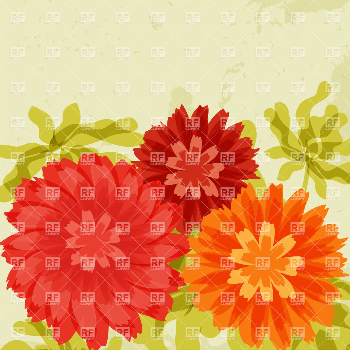 clip art chrysanthemum flowers - photo #26