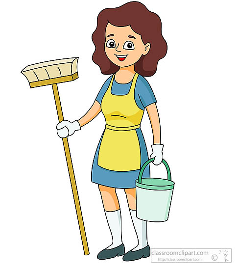house cleaning lady clipart - photo #12