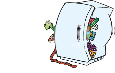 clipart dirty refrigerator - Clipground
