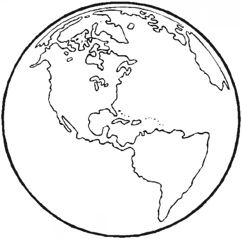 clipart earth outline - Clipground