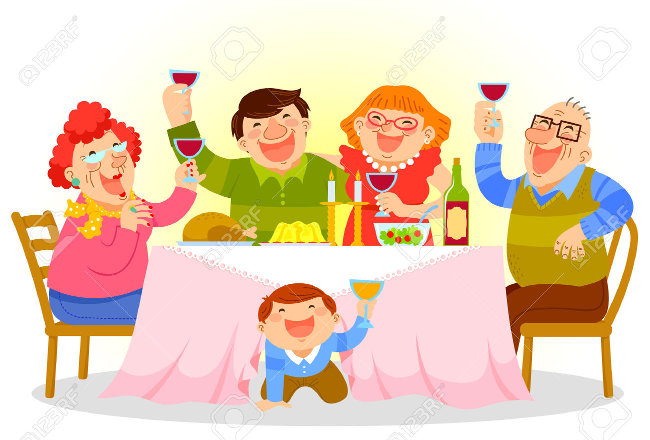 free clipart family meal - photo #25