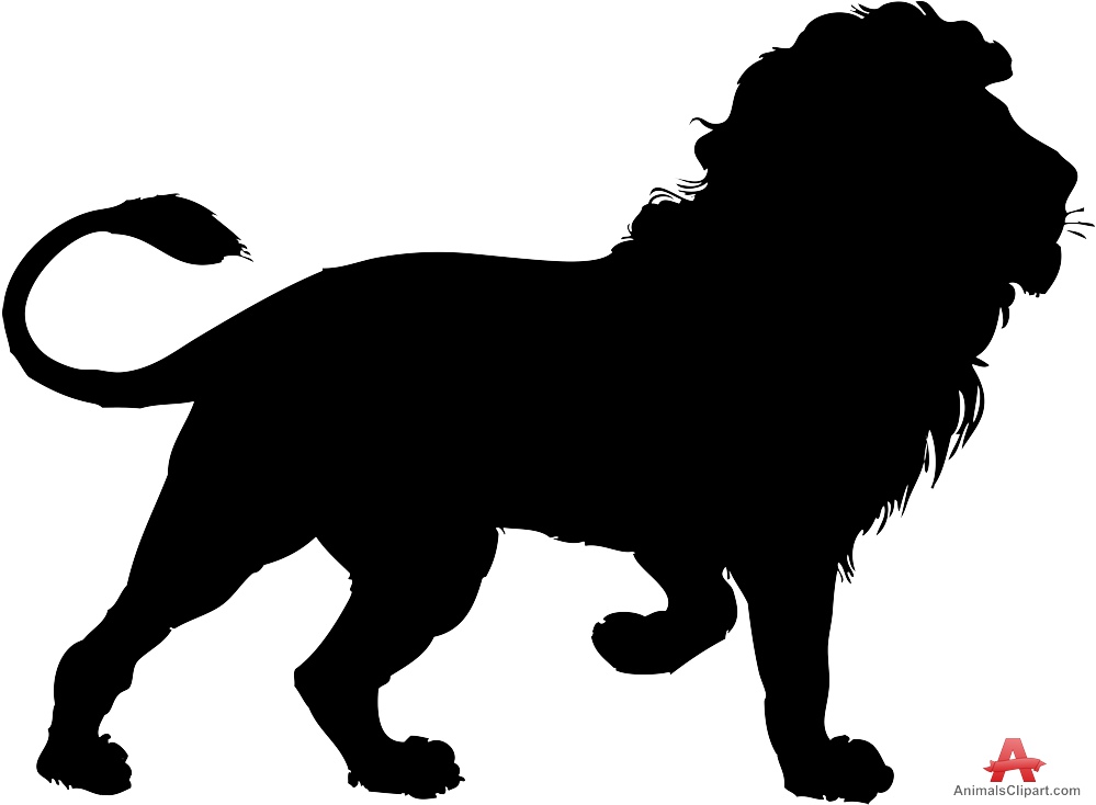 Lion Silhouette Svg 421 File Include SVG PNG EPS DXF Free SVG Cut