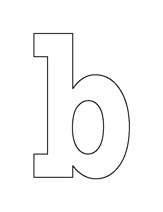 Letter B Outline Clipart Clipground