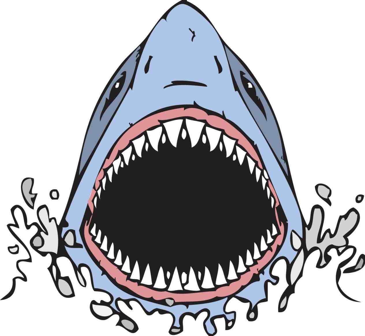 clipart mouth open shark Clipground