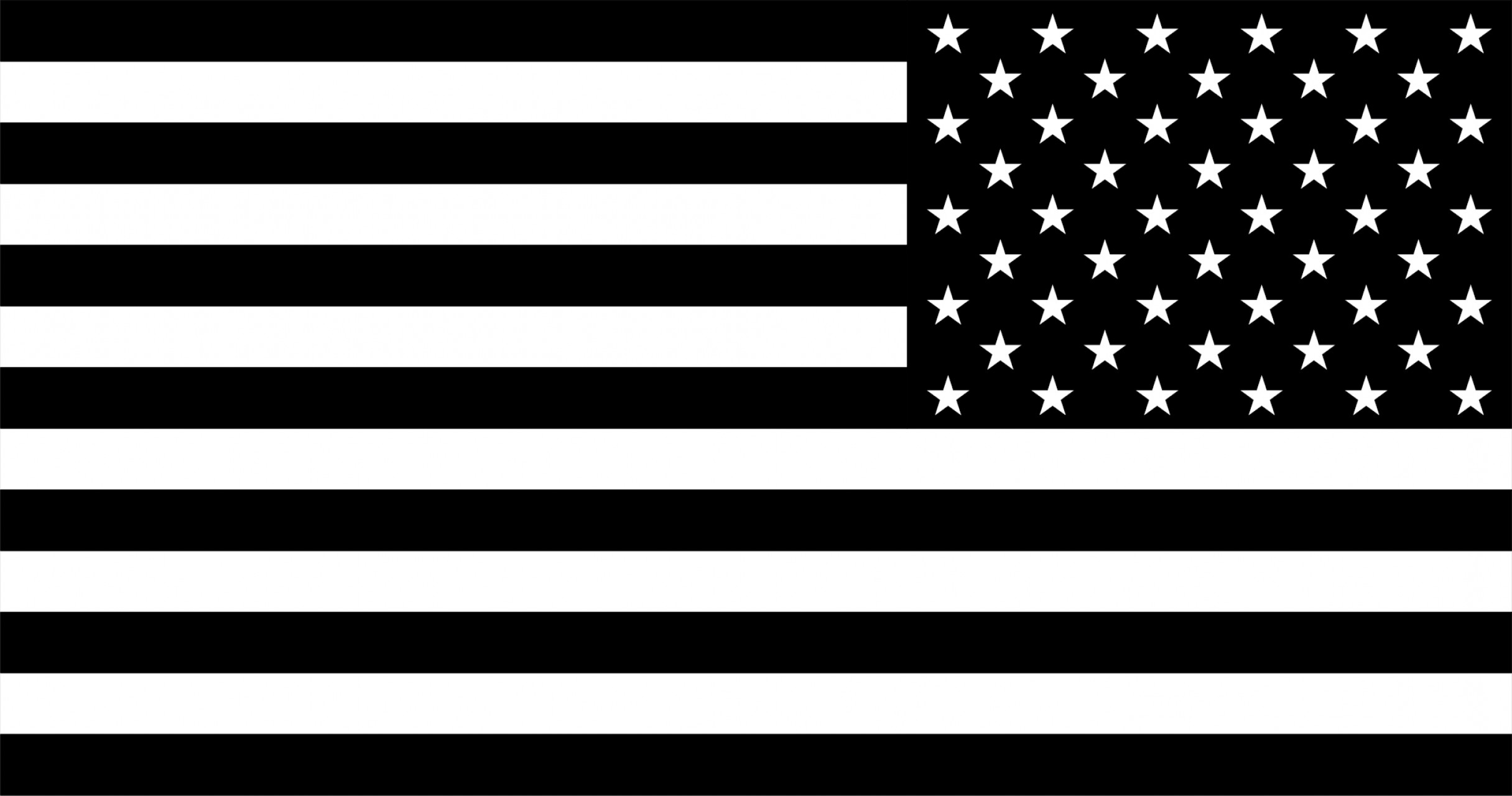 clipart of american flag in black and white Clipground