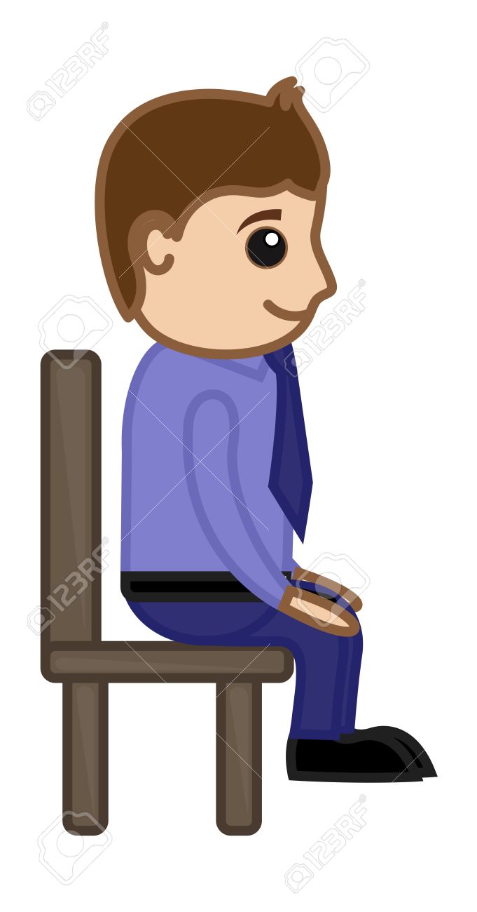 clipart man sitting in chair - photo #3