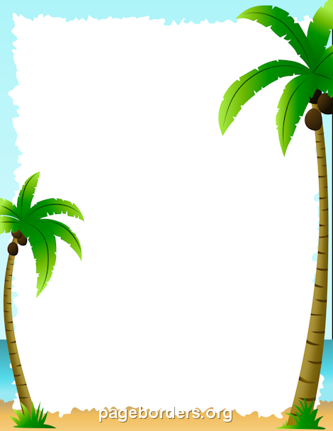 clipart palm tree borders - Clipground