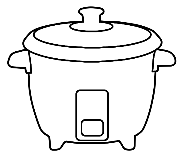 clipart rice cooker - Clipground