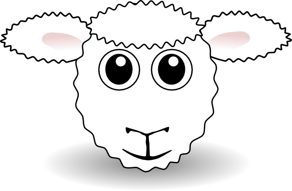 lamb head clipart outline - Clipground