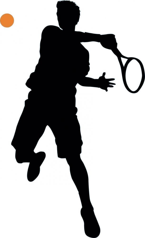 clipart tennis silhouette - Clipground