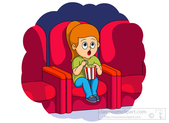 clipart watching a movie - Clipground