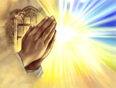 praying hands with color clipart - Clipground