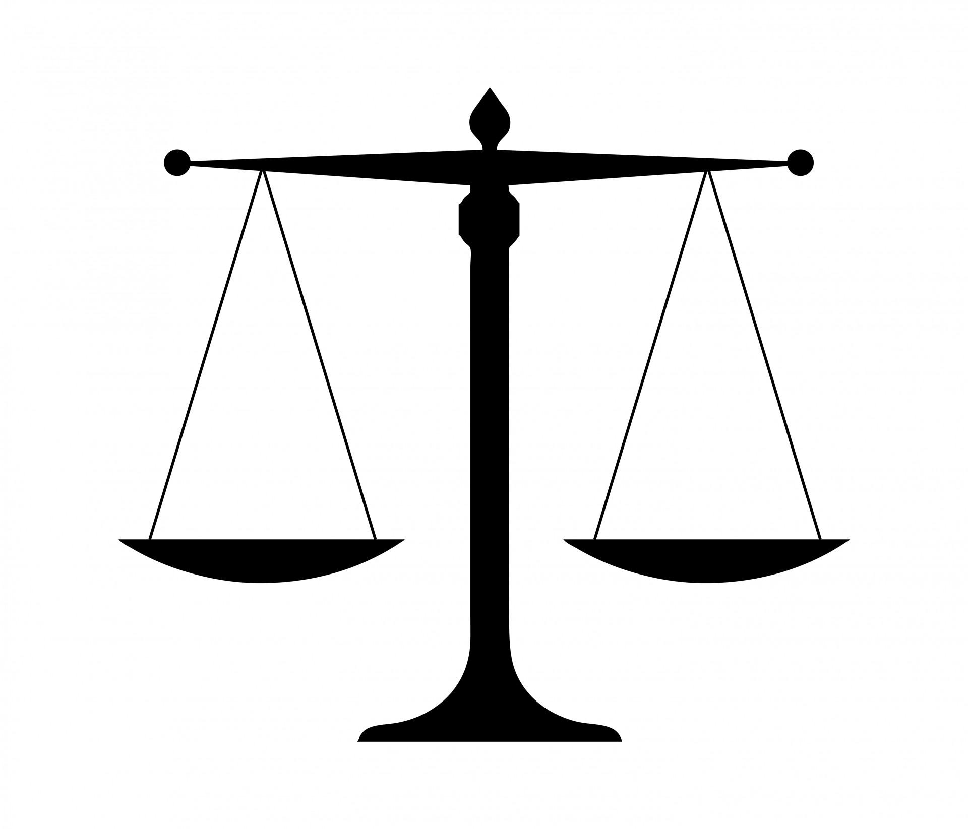 scales of justice clip art black and white - Clipground