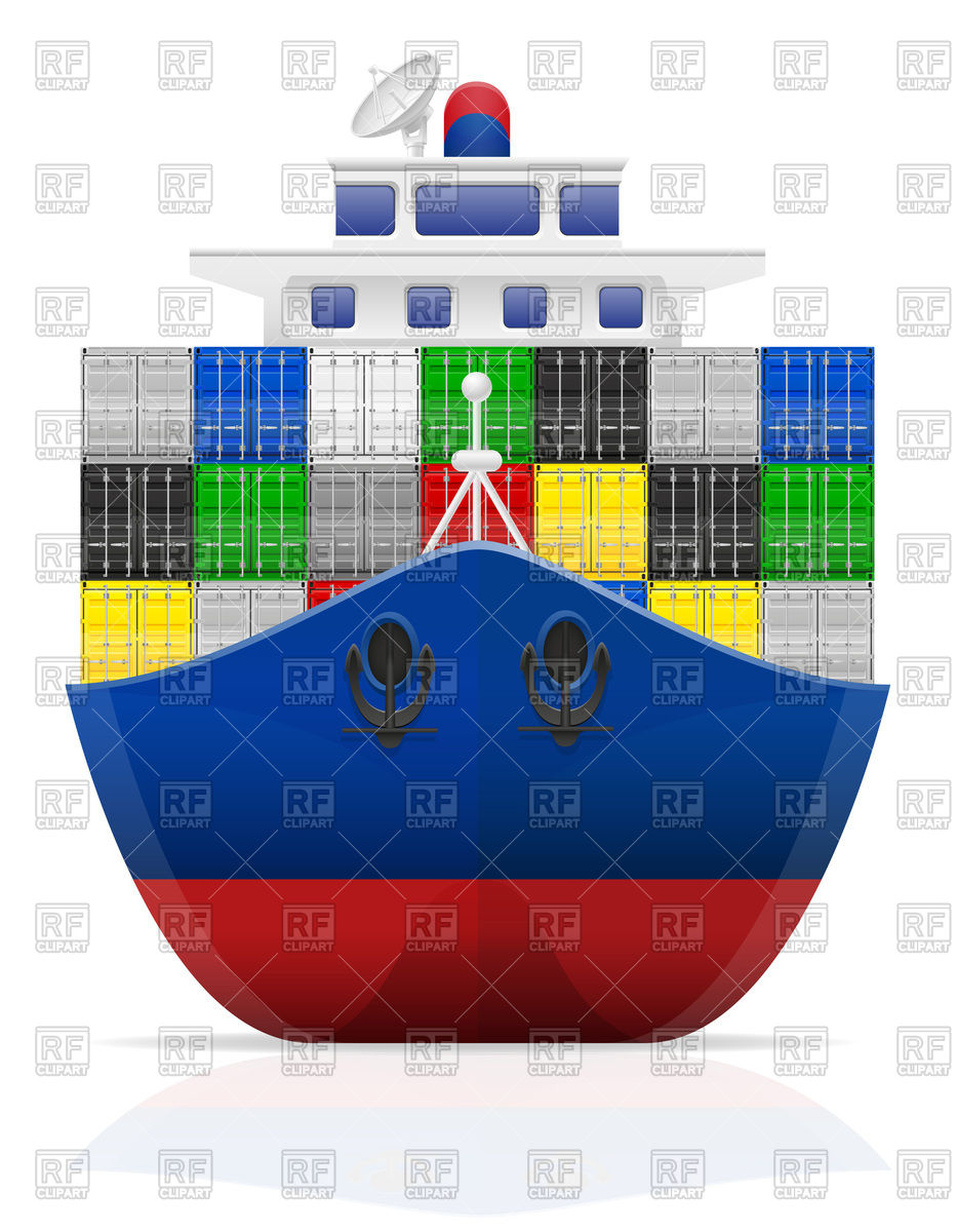 clipart container ship - photo #22