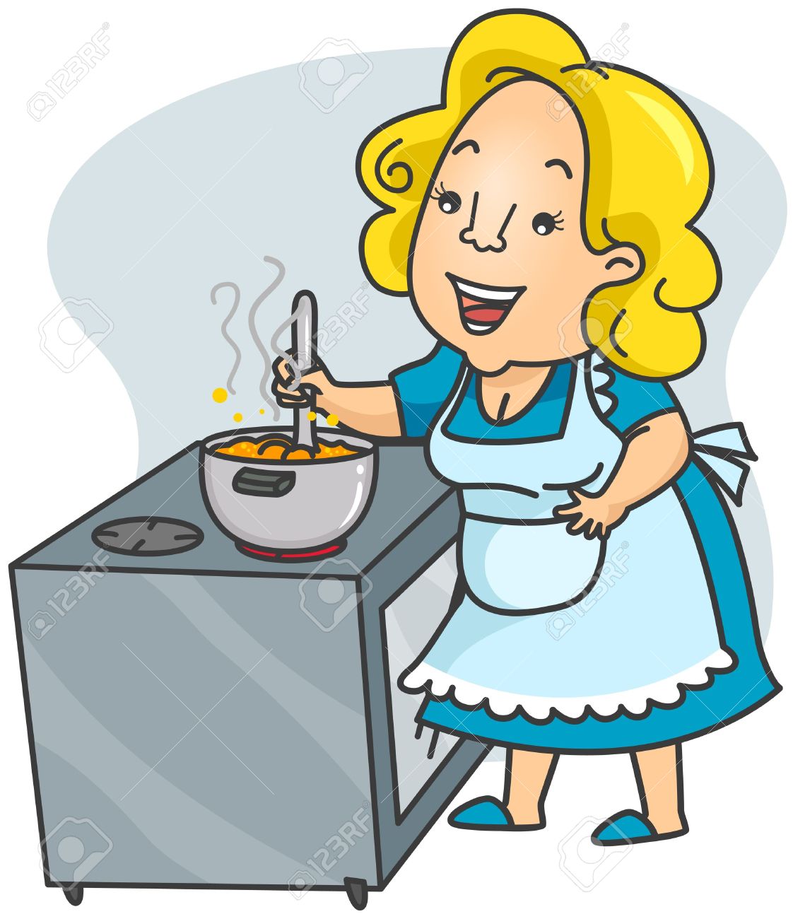 clipart woman cooking food - photo #18