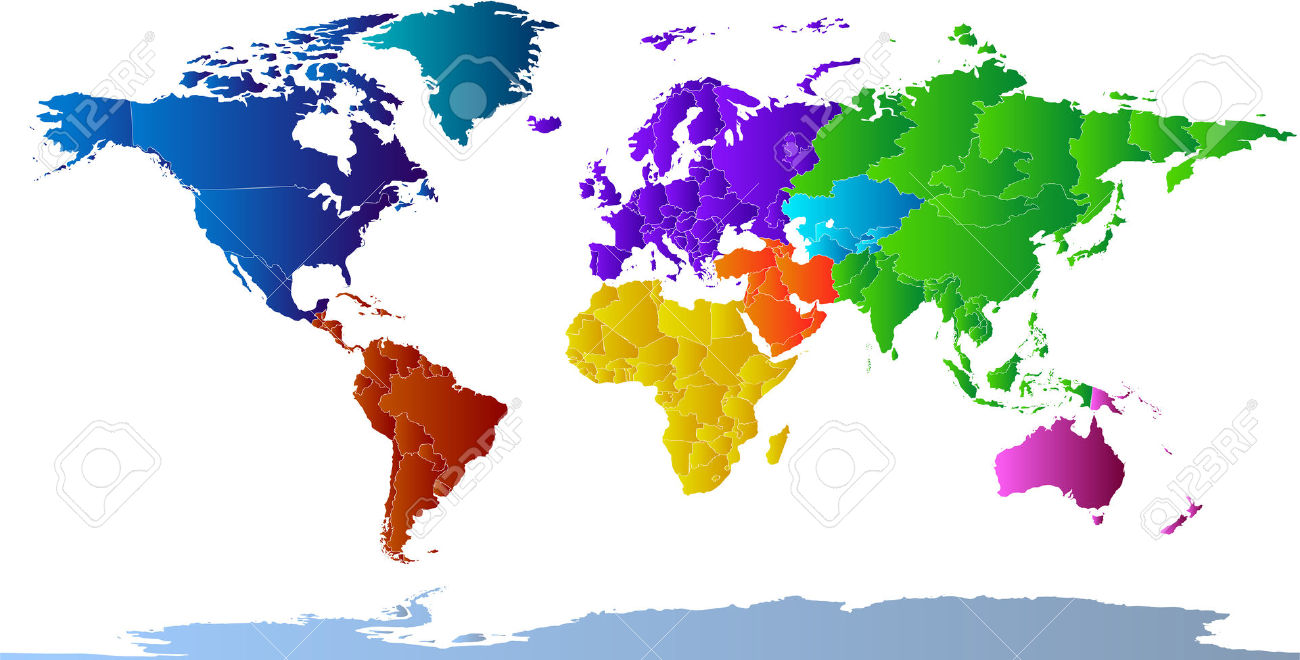 Map of the world clipart - Clipground