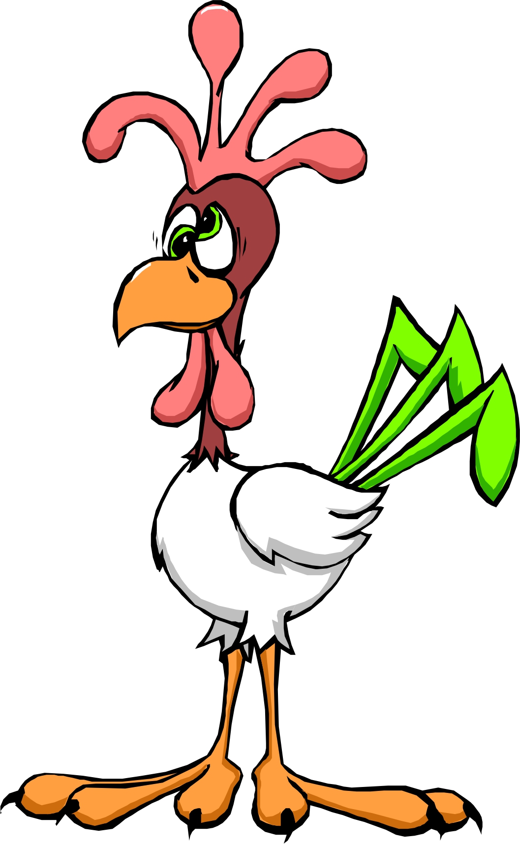 crazy chicken clipart - Clipground