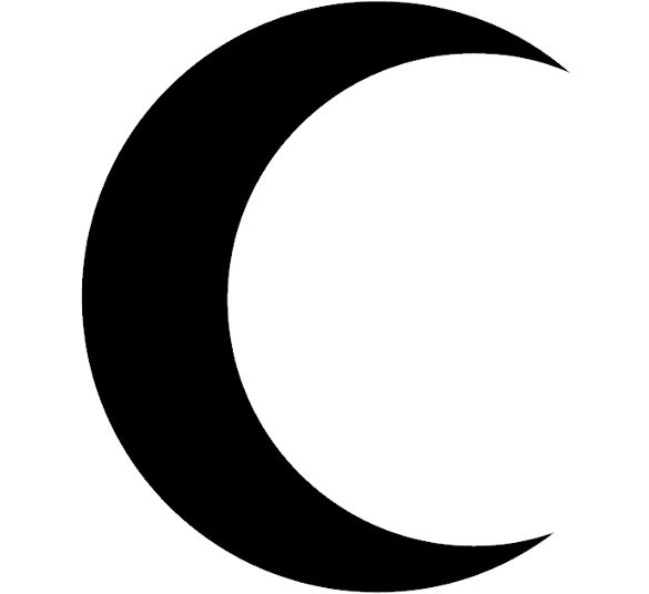 Crescent moon clipart - Clipground