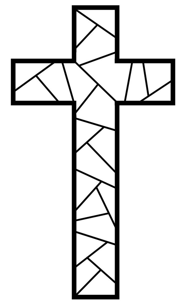 Free Printable Stained Glass Cross Patterns