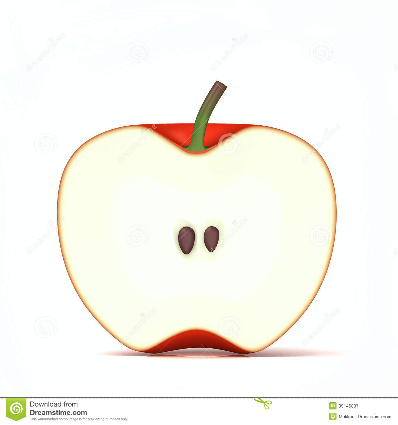 apple half clipart - photo #18