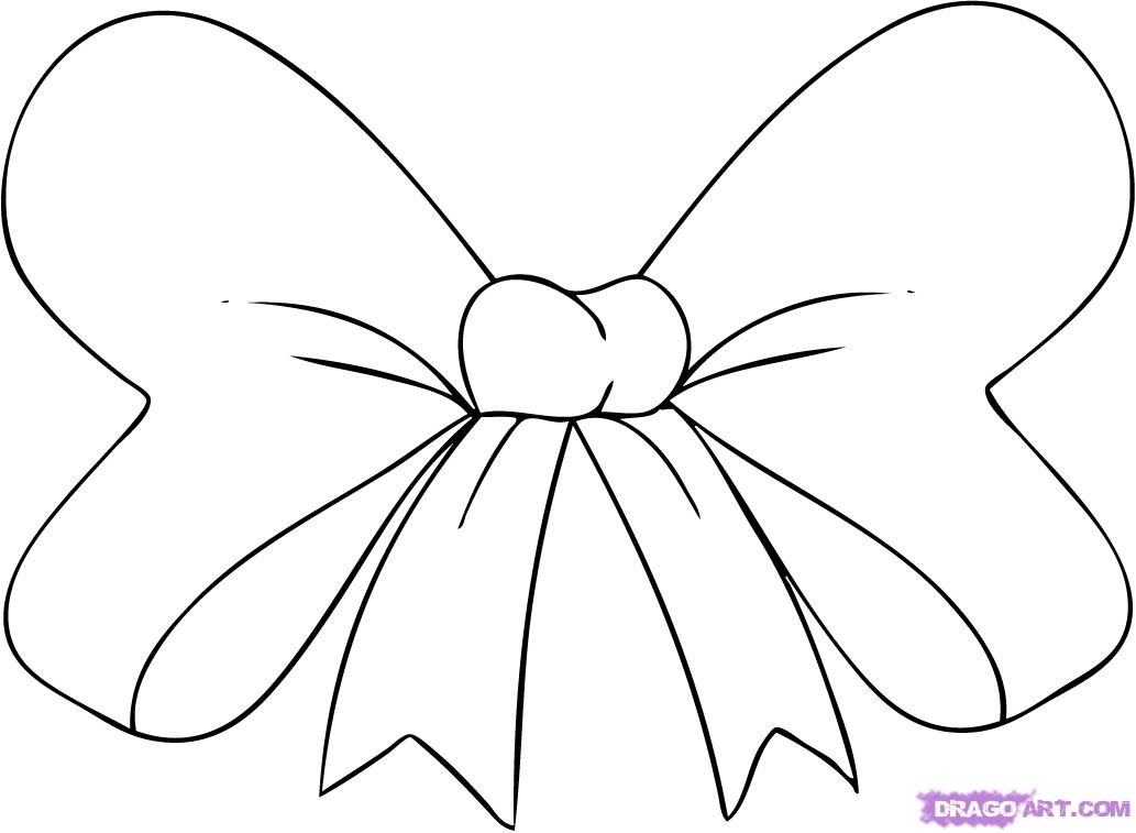 cute bow clipart black and white - Clipground