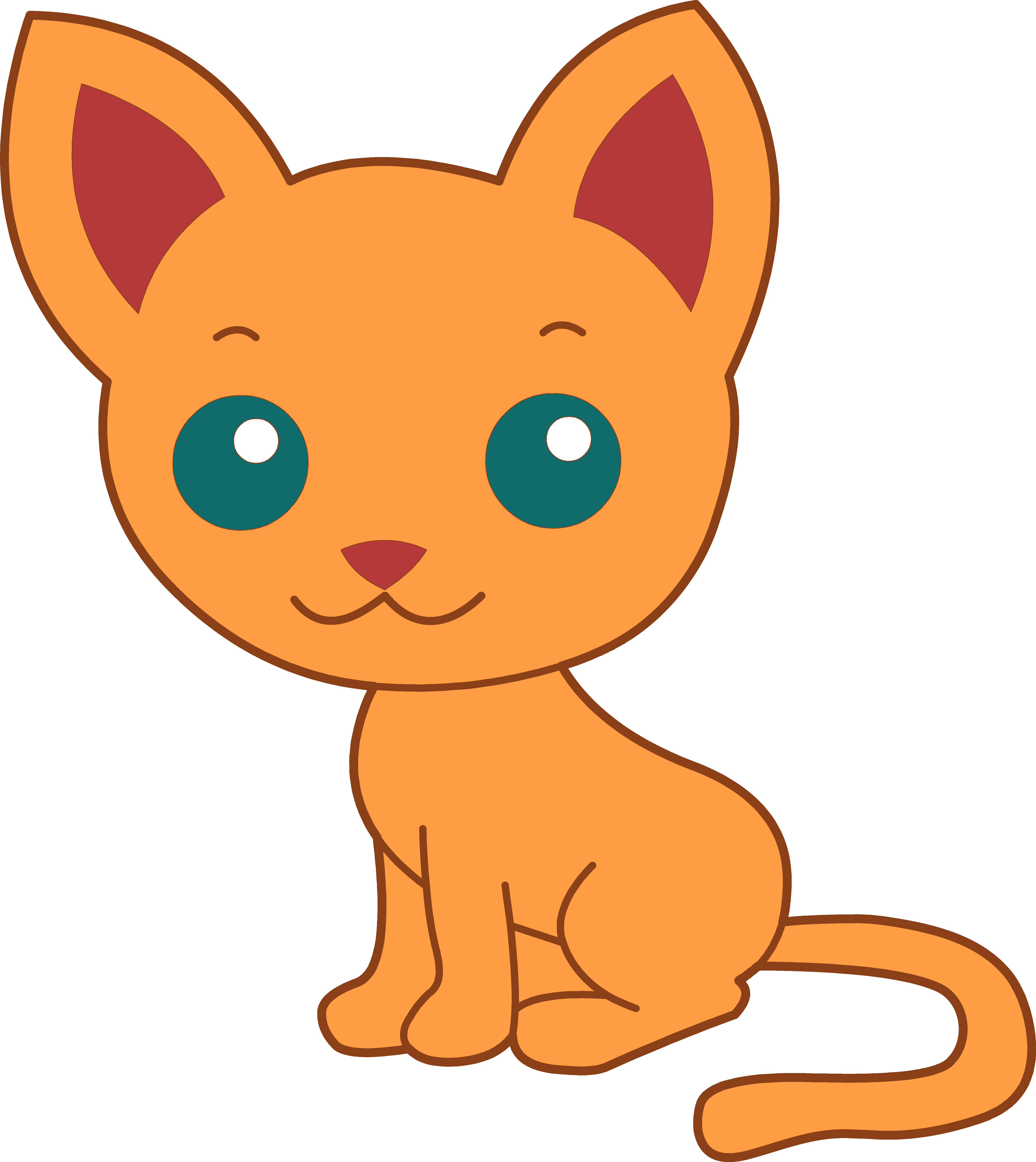 cartoon kitten clipart - Clipground