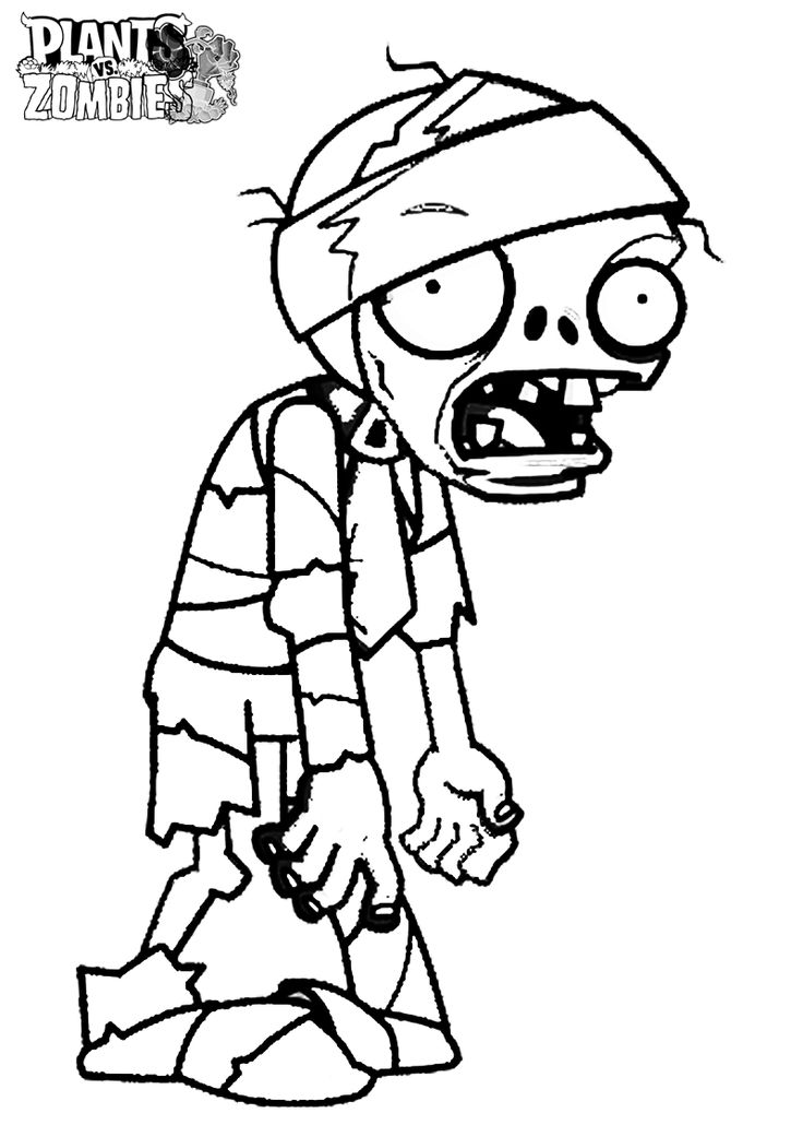cute zombie clipart black and white - Clipground