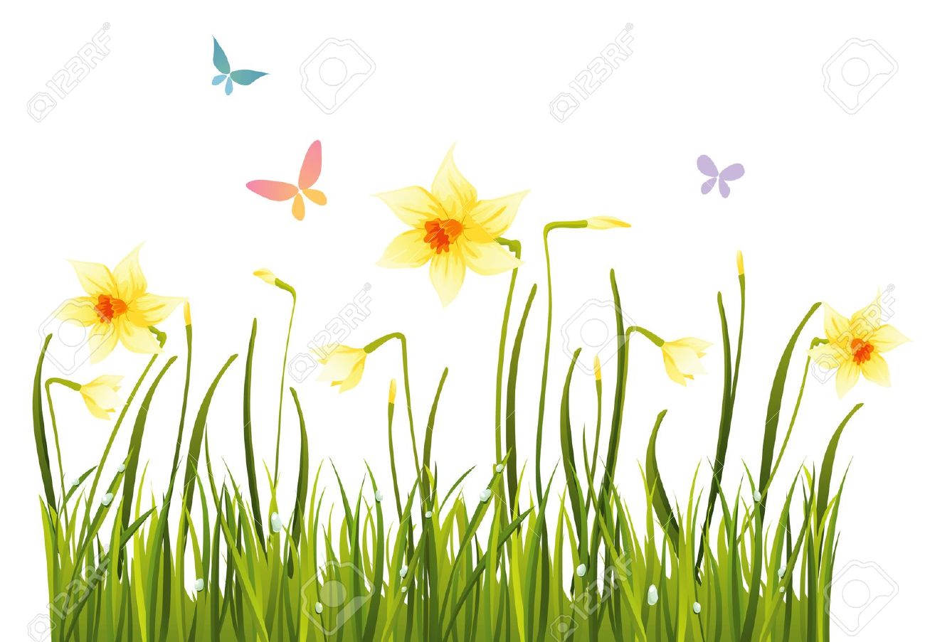 free clipart grass and flowers - photo #49