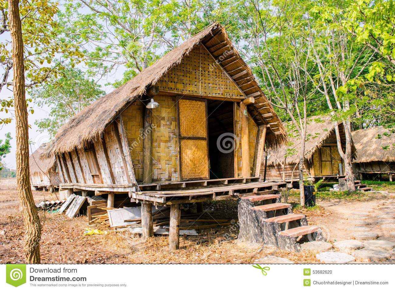 House Of People At Daklak Province, Vietnam. Houses Usually Make. House Of People At Daklak Province, Vietnam. Houses Usually Make.