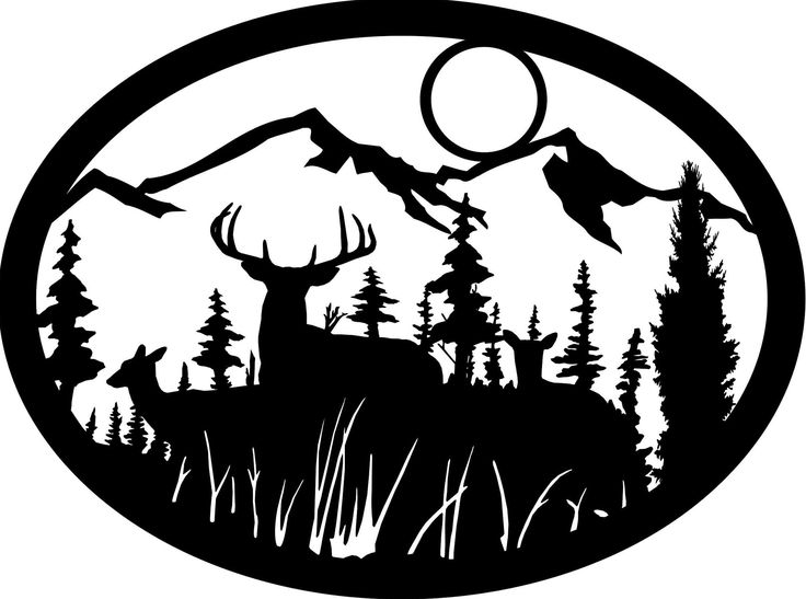 Deer mountain clipart - Clipground