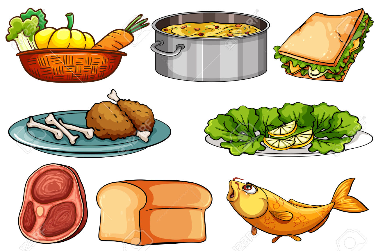 Different Kinds Of Food Clipart Clipground