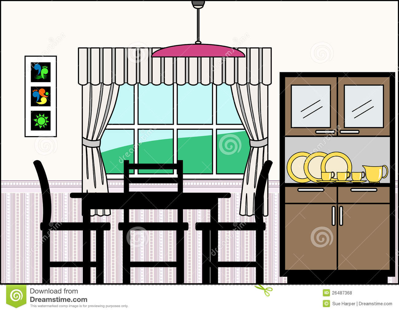 clipart dining room table - photo #9