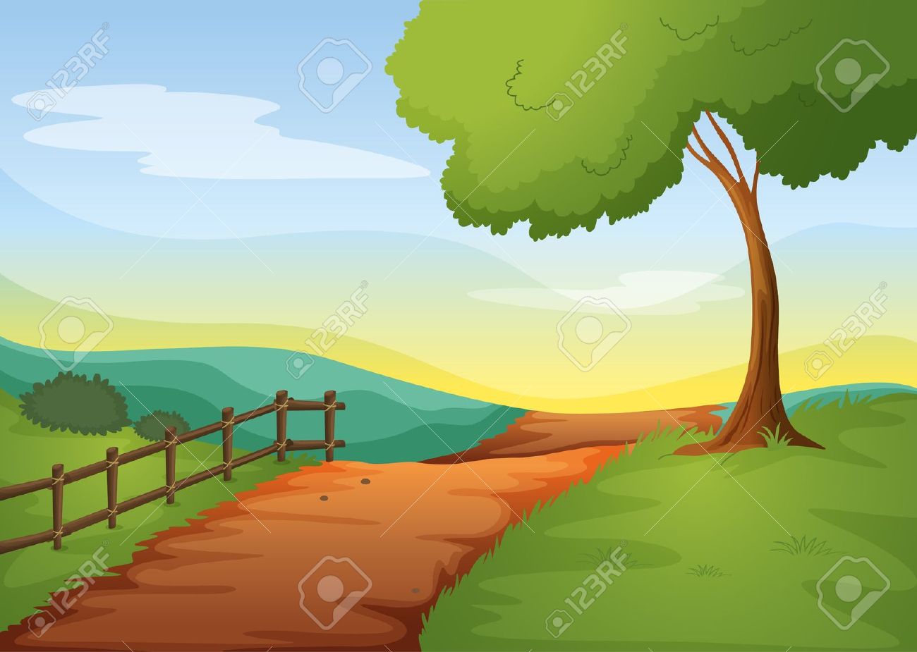 Dirt road clipart - Clipground