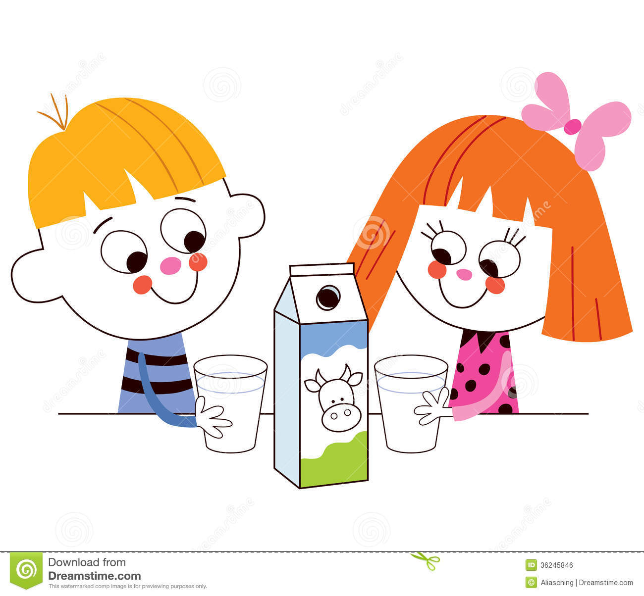 Drinking milk clipart - Clipground