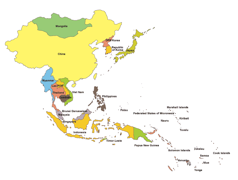 clipart map of asia - photo #23