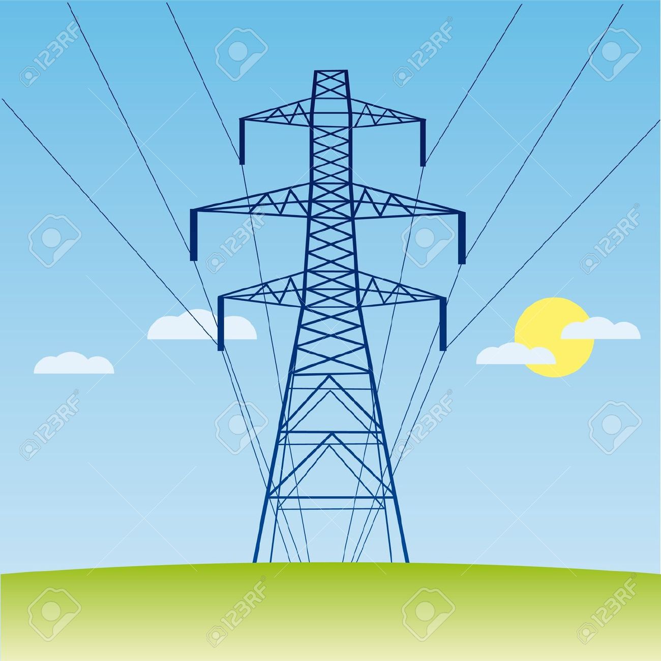clipart of power lines - photo #41
