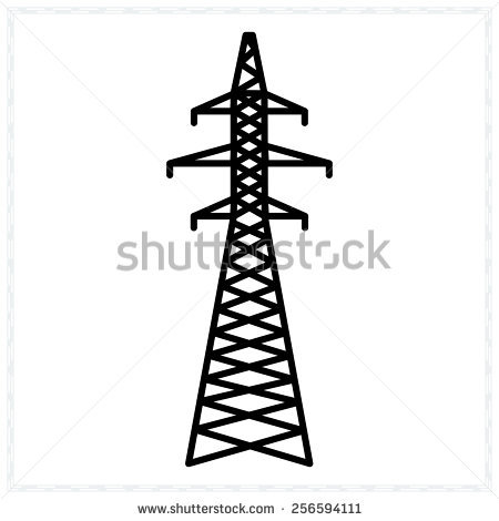 Electrical towers clipart - Clipground