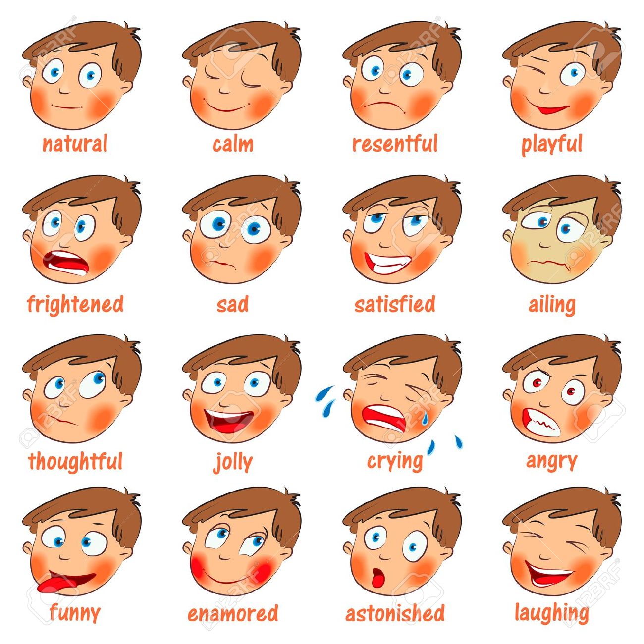 emotion-kids-angry-facial-expressions-clipart-tpt-photos