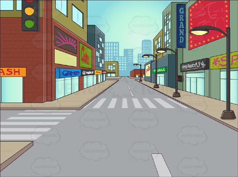 Empty street clipart - Clipground