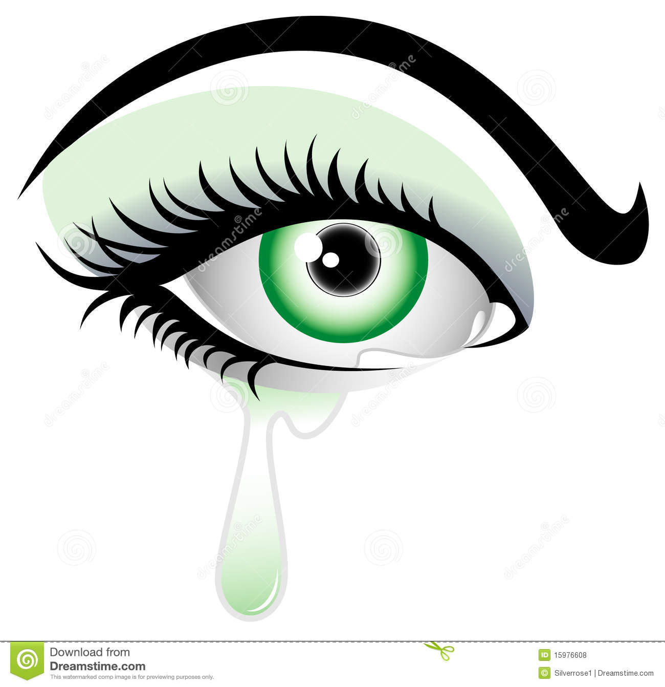 eye with tears clipart - Clipground