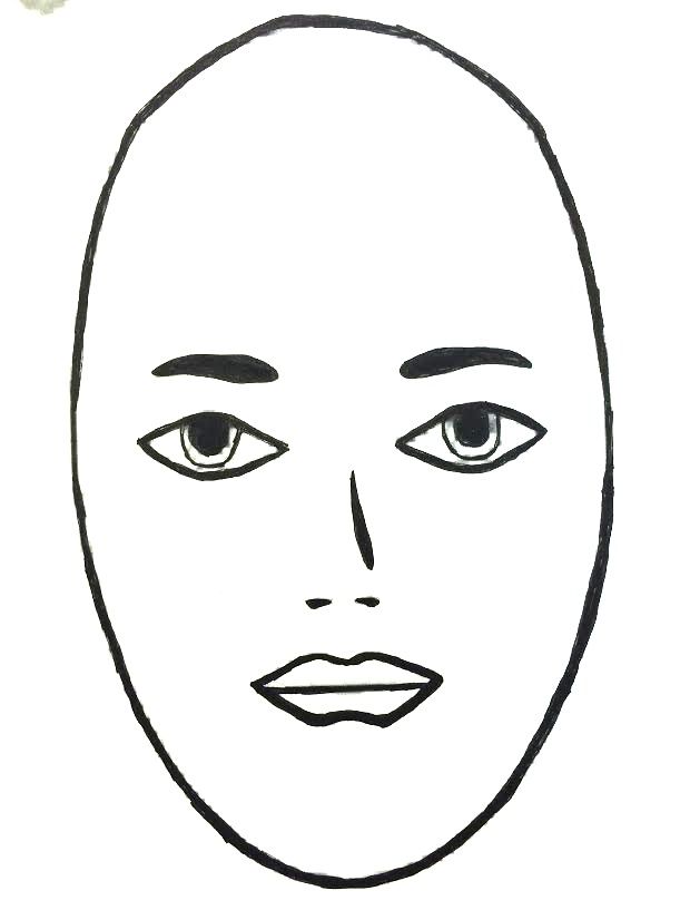 face without nose clipart - Clipground